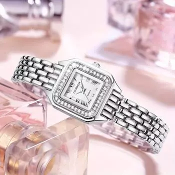 Роскошные часы, женские модные наручные часы, повседневные женские часы, идеальный выбор для женщин, подарки серебряный