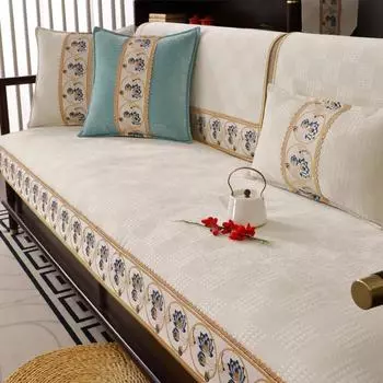 Роскошные чехлы для диванов в китайском стиле, твердые противоскользящие чехлы для диванов в гостиной, универсальные чехлы для кресел и полотенец 70x90