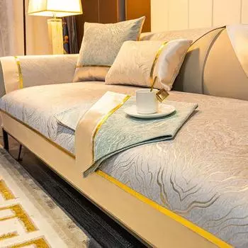 Роскошные чехлы на диван из синели для гостиной, 1, 2, 3-местное кресло, полотенце, секционный чехол для дивана, противоскользящая подушка для дивана Cushion cover45x45cm