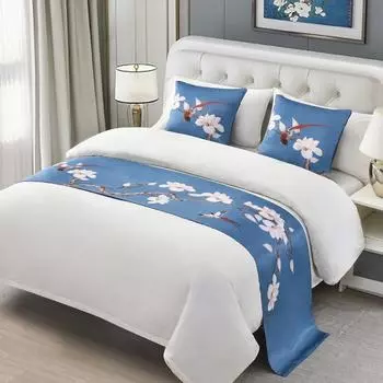 Роскошные цветочные покрывала, дорожки для кровати, пледы, постельные принадлежности, односпальная кровать размера «queen-size», покрывало для кровати размера «king-size», полотенце, украшения для дома и отеля 1PC pillowcase