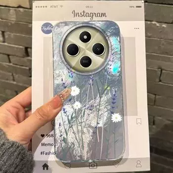 Роскошные цветы Зеленый бамбук Женский чехол для телефона Для Xiaomi Poco X3pro X5 M6 X6 X3 NFC M5s M6 X7 Pro C75 C61 Бампер Fundas Чехол poco X6 5G белый