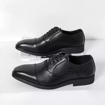 Роскошные деловые кожаные туфли мужские дышащие резиновые формальные туфли мужские офисные оксфорды свадебные туфли на плоской подошве мокасины мужские 38