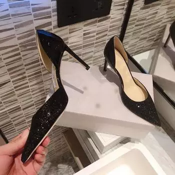 Роскошные дизайнерские блестящие женские туфли-лодочки с кристаллами и бантом, атласные летние женские туфли, кожаные туфли на высоком каблуке, вечерние туфли для выпускного вечера 38