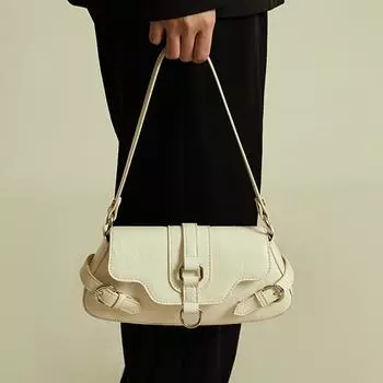 Роскошные дизайнерские брендовые сумки и кошельки 2024 года, модная сумка через плечо с металлическим декором, женская сумка через плечо, сумка через подмышку чёрный