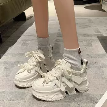 Роскошные дизайнерские кроссовки Sense Dad Shoes 2024 года, повседневные женские кроссовки для бега на лето и осень, универсальные женские кроссовки с одним ремешком 35 светло-фиолетовый