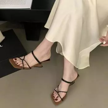 Роскошные дизайнерские летние серебристые женские сандалии, модные с открытым носком и толстым каблуком, сандалии для улицы, женская обувь 35 золотой