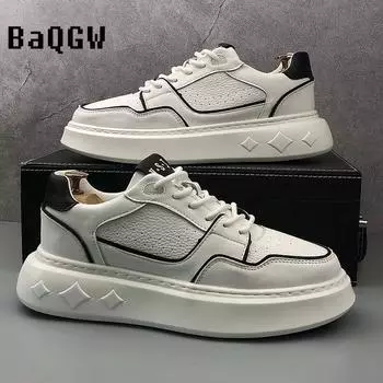 Роскошные дизайнерские мужские повседневные универсальные белые черные повседневные кожаные туфли на плоской подошве мокасины мужские спортивные кроссовки для ходьбы Zapatos 39 белый