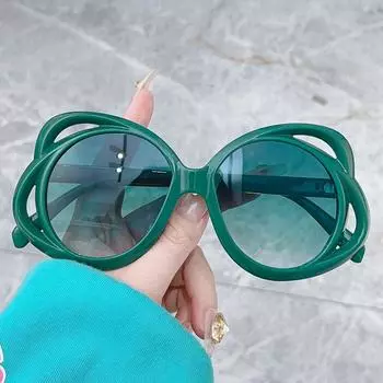 Роскошные дизайнерские солнцезащитные очки с цветочным принтом, модные солнцезащитные очки UV4 Fun, модные цветочные солнцезащитные очки для женщин