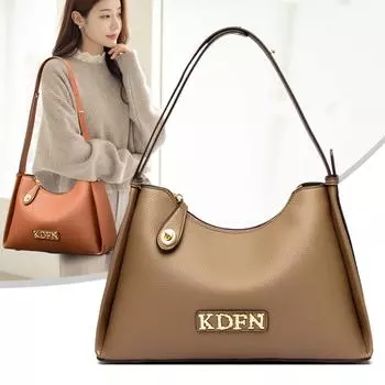 Роскошные дизайнерские сумки через плечо для женщин, однотонная сумка из искусственной кожи под мышкой, модные простые сумки, повседневные женские сумки-шопперы