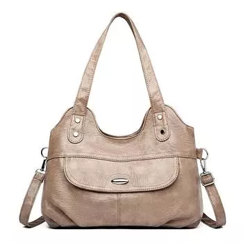 Роскошные дизайнерские сумки через плечо в стиле ретро из мягкой кожи для женщин, новые вместительные сумки-мессенджеры для женщин