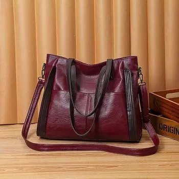 Роскошные дизайнерские сумки женские из искусственной кожи с верхней ручкой через плечо женские сумки через плечо большая вместимость сумки-шопперы 33x14x30cm чёрный