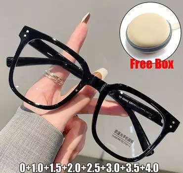 Роскошные дизайнерские женские квадратные очки для пресбиопии, портативные складные очки для чтения с блокировкой синего света 0 леопардовый