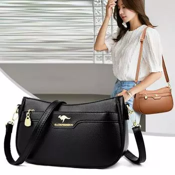 Роскошные дизайнерские женские сумки, новые высококачественные кожаные сумки через плечо для женщин, модные женские однотонные сумки через плечо, кошельки