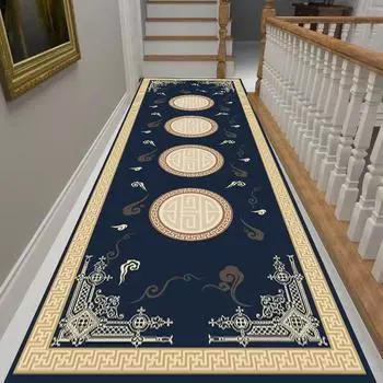 Роскошные европейские ковры для прохода в коридоре, вестибюль, прихожая, вилла, длинный бегун, длинные полоски, коврики для гостиной, домашний декор, коврик для прихожей Customized size