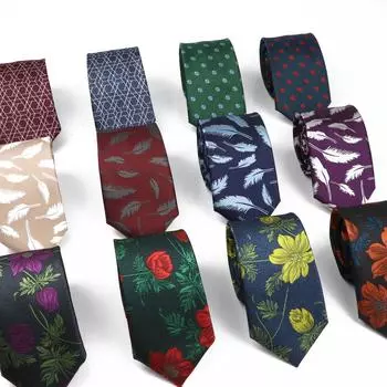 Роскошные галстуки для мужчин, свадебные деловые костюмы, галстук, красный, синий, желтый, с цветочным узором, аксессуары для галстука 1