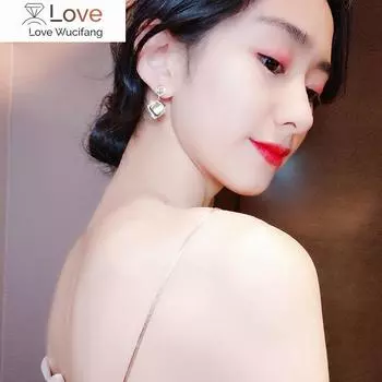 Роскошные геометрические серьги-клипсы со стразами для женщин и девочек, новые квадратные серьги-клипсы для вечеринок, ювелирные изделия, подарки, золото, модные