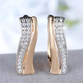 Роскошные геометрические серьги-подвески золотого цвета для женщин и девушек, модные свадебные серьги с цирконием, ювелирные изделия для вечеринок, подарки золотой