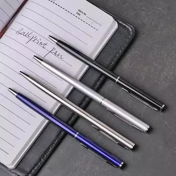 Роскошные гладкие подарочные офисные школьные письменные принадлежности, металлическая шариковая ручка для подписи, канцелярские принадлежности 1