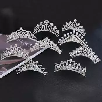 Роскошные хрустальные короны тиары винтажная корона тиара для женщин невесты конкурс выпускной диадема свадебные аксессуары для волос тиары для вечеринок A4