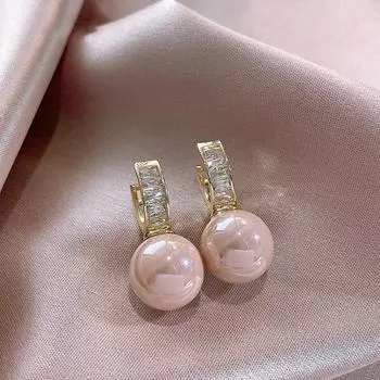 Роскошные изысканные серьги золотого цвета U-образной формы с кубическим цирконием, висячие серьги для женщин, ювелирные изделия для свадебной вечеринки золотой