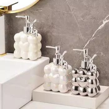 Роскошные керамические бутылки для эмульсии прессуются и разливаются, аксессуары для украшения ванной комнаты, товары для ванной комнаты, дозатор для мыла