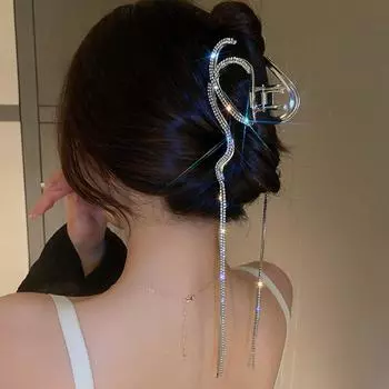 Роскошные кисточки для волос со стразами, винтажные заколки для волос в виде змеи с геометрическим рисунком, модные головные уборы для девочек, аксессуары для волос, заколки
