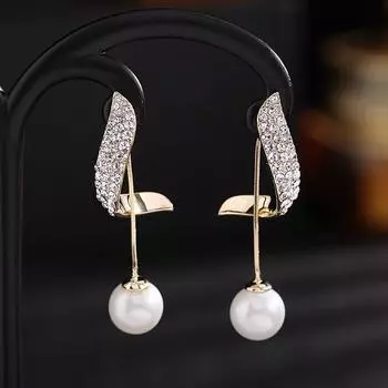 Роскошные классические элегантные длинные серьги с кисточками из искусственного жемчуга для женщин и девочек, модные ювелирные изделия с каплями воды