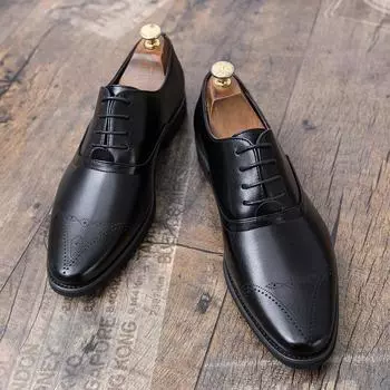 Роскошные классические деловые мужские туфли для костюмов, модные дизайнерские свадебные туфли для мужчин, офисные туфли-оксфорды, повседневные туфли для мужчин, лоферы 6