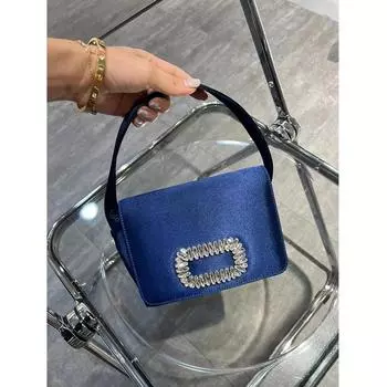 Роскошные клатчи с квадратными ромбовидными пуговицами для женщин, вечерние сумки из атласа, маленькие квадратные сумки