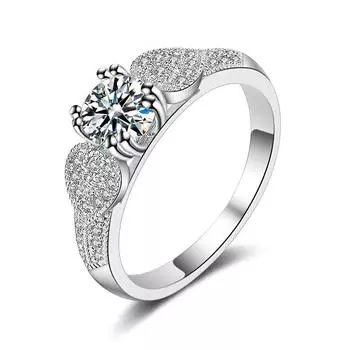 Роскошные кольца из серебра 925 пробы, ювелирные украшения с цирконием, драгоценные камни, аксессуары для колец на палец для женщин, свадьба, помолвка 6