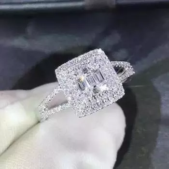 Роскошные кольца женские Кольца Винтажные украшения женские No. 6 белого золота