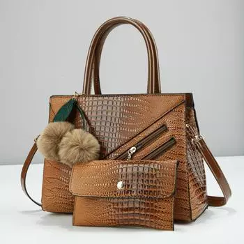 Роскошные кошельки и сумки для покупок Женские сумки через плечо Дизайнерские кожаные сумки через плечо для женщин Большая вместимость Женская сумка