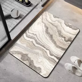 Роскошные коврики для ванной из диатомита, коврик для ног в ванной, суперабсорбирующий противоскользящий коврик для душа, быстросохнущий коврик для ванной, моющийся ковер 40cmx60cm