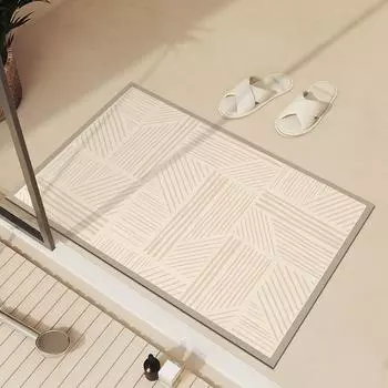 Роскошные коврики для ванной из диатомита, противоскользящий коврик для ног, суперабсорбирующий, быстросохнущий, коврик для ванной, коврик для туалета, моющийся 40cmx60cm