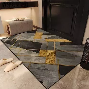 Роскошные коврики для ванной комнаты, впитывающие воду, золотистые коврики для ванной, супер-нескользящие резиновые коврики для душа, современные коврики для входной двери, декор для дома, ковер 80x100cm