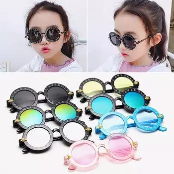 Роскошные круглые очки для мальчиков, винтажные детские солнцезащитные очки в стиле стимпанк высокого качества, лидер продаж, детские солнцезащитные очки culos Bee, популярные зелёный