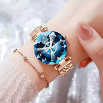 Роскошные кварцевые часы классические часы из розового золота модные женские наручные часы женские Quartz Watch