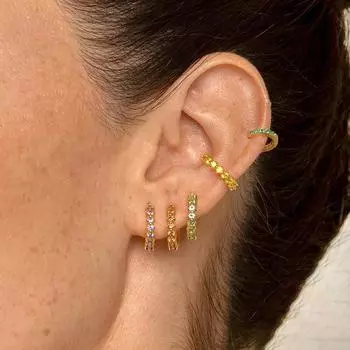 Роскошные маленькие серьги-кольца из нержавеющей стали с цветным цирконием для женщин, модные корейские женские ювелирные изделия Huggie, pendientes mujer