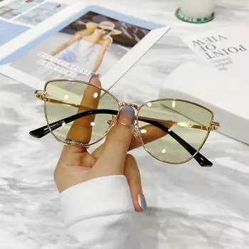 Роскошные металлические солнцезащитные очки для женщин и мужчин, квадратные солнцезащитные очки, женские очки с градиентом, UV400, очки Gafas De Sol Mujer Lentes