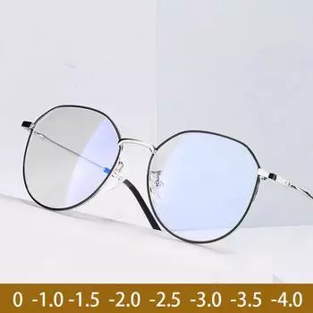 Роскошные модные фотохромные очки для близорукости, уличные солнцезащитные очки, меняющие цвет, унисекс, модные очки с минусом диоптрий -3.5