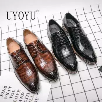 Роскошные модные мужские дизайнерские кожаные брендовые повседневные формальные оксфордские свадебные туфли-лоферы мужские мокасины мужская обувь обувь для мужчин 6