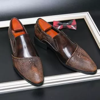Роскошные модные мужские свадебные офисные туфли 38~48 дизайнерские брендовые кожаные деловые повседневные мужские туфли для вождения на плоской подошве 6