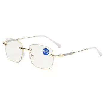 Роскошные модные очки для чтения с бриллиантовой огранкой, анти-синий свет, очки для дальнего видения, женские оптические очки с анти-синим светом, диоптрии 150