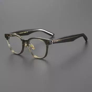 Роскошные модные трендовые винтажные очки в оправе из цельного толстого ацетата в стиле ретро с квадратным дизайном, сферические очки для близорукости, высокое качество