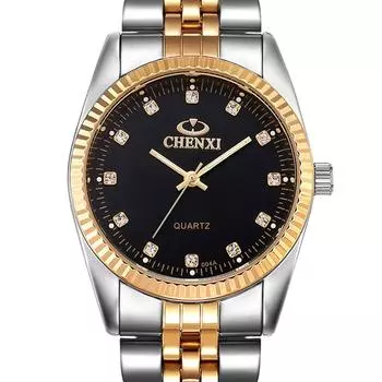 Роскошные мужские часы, серебряные, между золотыми стразами, наручные часы для влюбленных, ремешок для ногтей, классические ретро-часы для мужчин и женщин, деловые часы