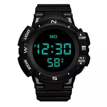 Роскошные мужские цифровые светодиодные часы Дата Спортивные мужские уличные электронные часы