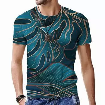 Роскошные мужские футболки с 3D принтом, футболки в стиле Харадзюку, крутые модные свободные стильные топы с круглым вырезом, повседневные мужские дышащие оверсайз в стиле хип-хоп S