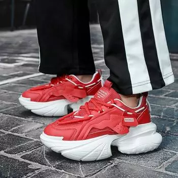 Роскошные мужские кроссовки 2025Новое поступление Удобная обувь на платформе Мягкая подошва Увеличенная высота Повседневная вулканизированная обувь Tenis Masculino 39