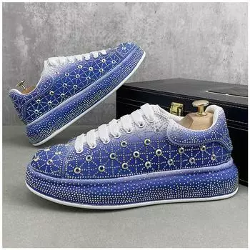 Роскошные мужские свадебные туфли в королевском стиле, осенние туфли с вышитым узором ручной работы, экзотические дизайнерские туфли, модные повседневные кроссовки 38 оранжевый