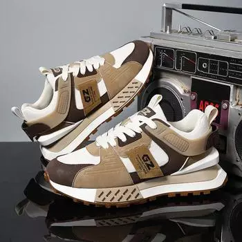 Роскошные мужские туфли 2024 года, весенние кроссовки на платформе для бега, модные дышащие кроссовки для бега, мужские мягкие вулканизированные кроссовки для скейтборда 39 белый